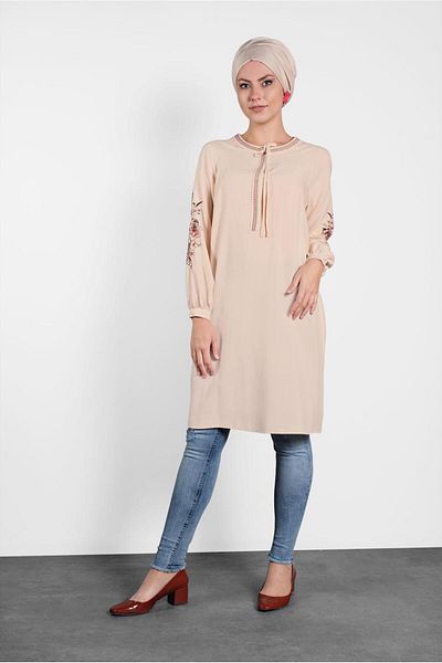 Alvina Embroidered Sleeves Tunic 4453