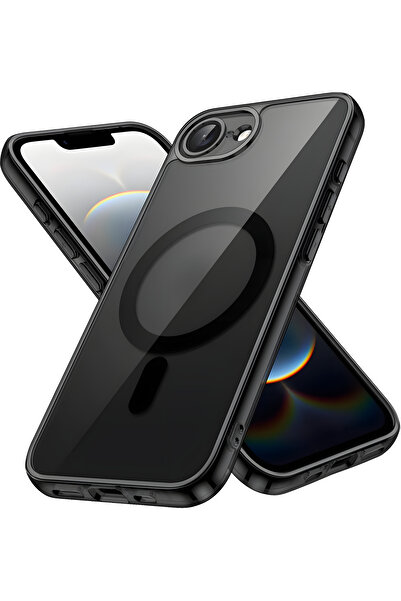 Fibaks Apple iPhone 16E Kılıf Magsafe Wireless Şarj Destekli Parlak Renkli Lens Korumalı Kapak