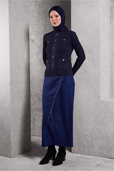 Alvina Skirt with Zipper Detail 60636