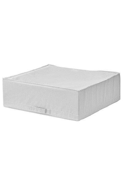 IKEA STUK Storage Case, White/Grey, 55x51x18 cm – Dustproof & Space-Saving | IKEA