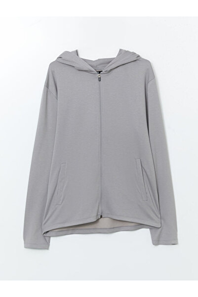 LC Waikiki Hooded Long Sleeve Men's Zippered Sweatshirt