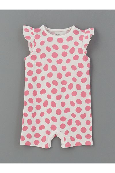 LC Waikiki Lcw Baby Pink Crew Neck Baby Girl Jumpsuit 3-Pack