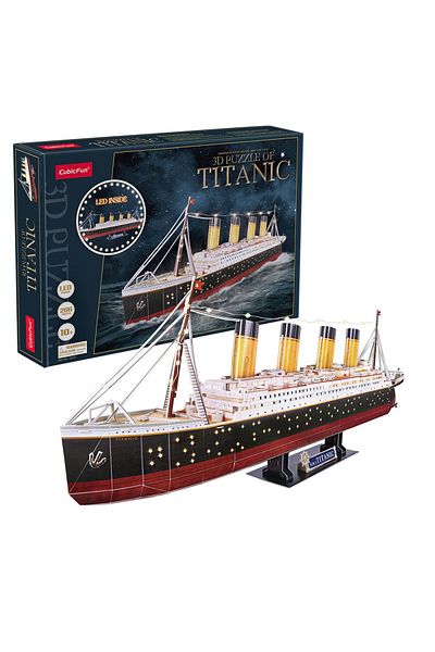 Cubic Fun Cubic Fun - Puzzle 3D Led Titanic 266 Piese