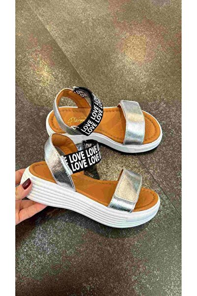 moona kids 26-36 Numara Kız Çocuk Deri Sandalet