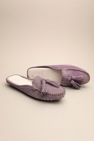 Gondol Women's Leather Classic Slippers, Lilac 37 Ttx.917