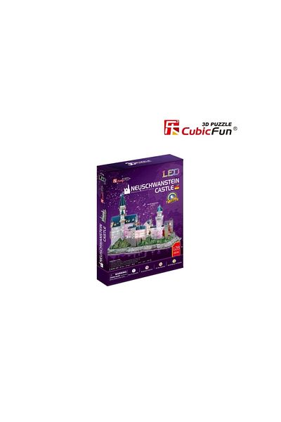 Cubic Fun Cubic Fun - Puzzle 3D Led Castelul Neuschwanstein 128 Piese