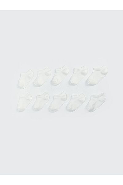 LC Waikiki Lcw Baby White Basic Baby Girl Booties Socks 10 Pcs