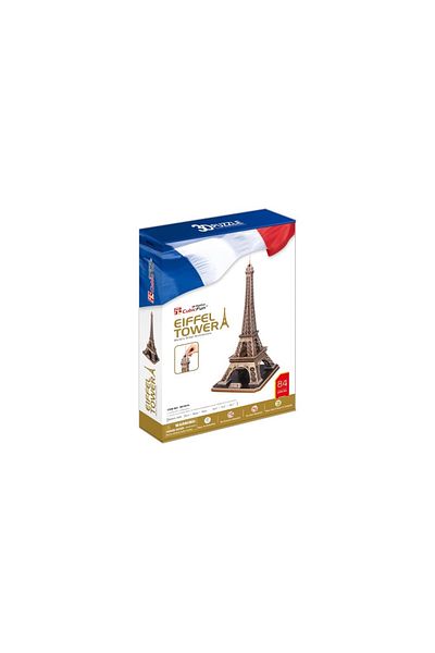 Cubic Fun Cubic Fun - Puzzle 3D Turnul Eiffel (Nivel Complex 82 Piese)
