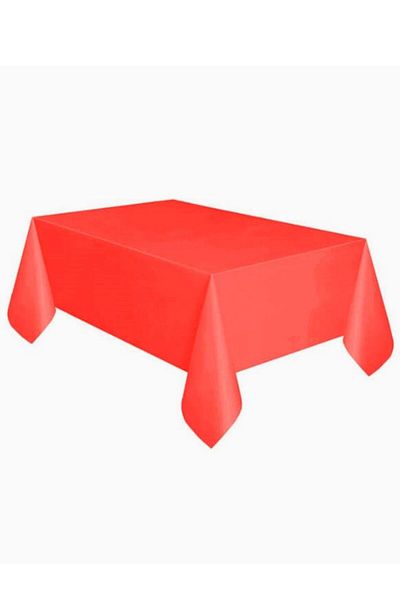 Parti Adresi Κόκκινο πλαστικό τραπεζομάντιλο Κάλυμμα τραπεζιού γενεθλίων