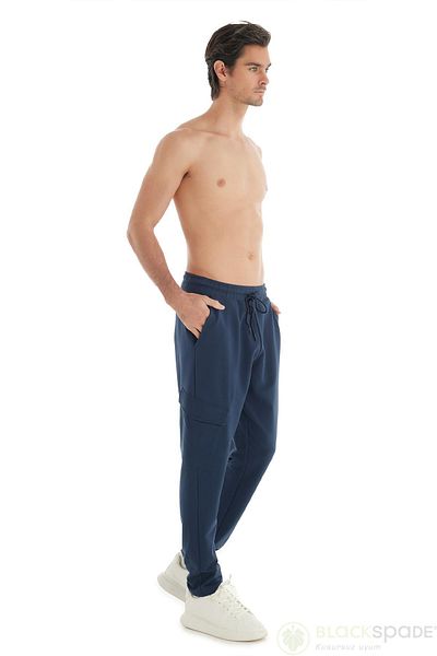 Blackspade Ανδρική αθλητική φόρμα Navy Blue με μονό πάτο C5T3N7O04