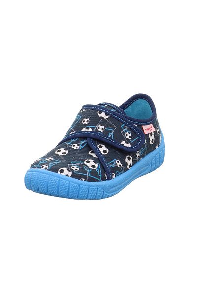 Superfit Bill Παιδικά Navy Blue Home Nursery Παπούτσια Ποδοσφαίρου με μοτίβο 000279-8080