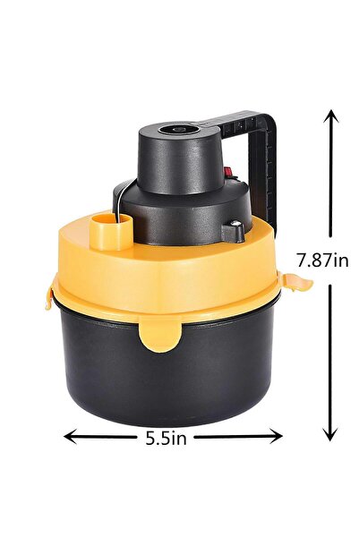 fulina 12v Wet Dry Vac Vacuum Cleaner,inflator Portable Turbo Handheld For Car Home Accessories,yellow