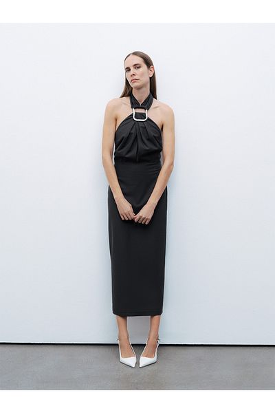 Nocturne Φόρεμα Halter Midi