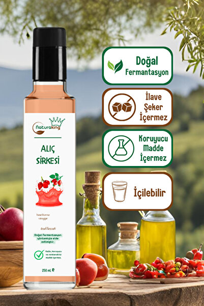 Naturaking Doğal Fermente Alıç Sirkesi (GELENEKSEL, KATKISIZ) [250 Ml] Hawtho...