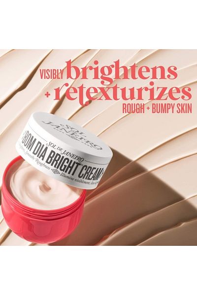 Sol De Janeiro Bom Dia Bright Cream - 75ml | Radiant & Hydrating Body Cream with Vitamin C