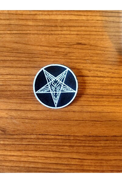 Özden Nakış Baphomet Gizli Sembolü Satan İşlemeli Yama