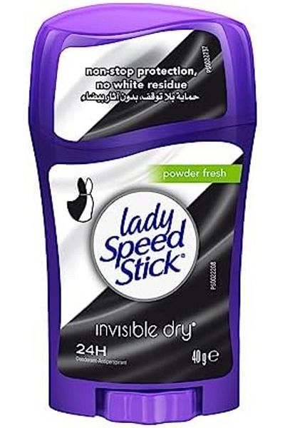 Lady Speed Stick Invisible Dry, Antiperspirant Deodorant, Powder Fresh, 40G