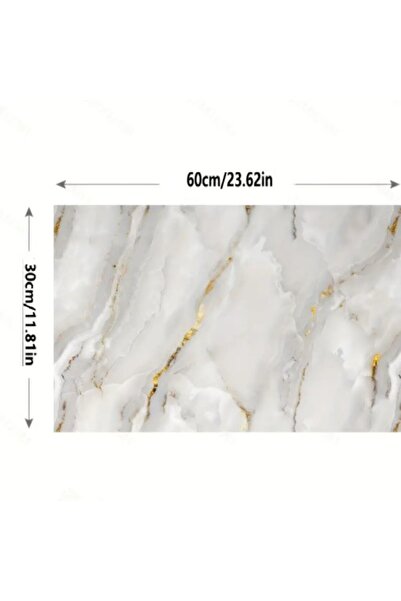 Genel Markalar Büro Ev Ofis Dekoru için Vinil Beyaz Mermer Alüminyum Plastik ...