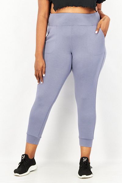 Sage Collective Women Comfort Fit Jogger Plain Pants, Slate