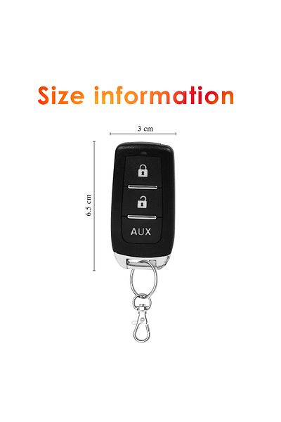 3XR Car Keyless Entry System – Remote Lock/Unlock, Trunk Release, Window Closer, Universal, Light Flash