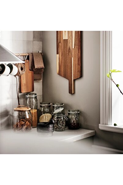 IKEA KORKEN Jar with Lid, Clear Glass, 2L – Airtight Food Storage Container