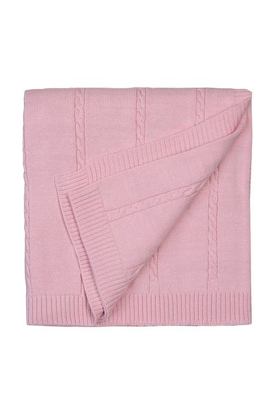 Miny Center Pink Baby Girl Knitwear and Blanket 80*100