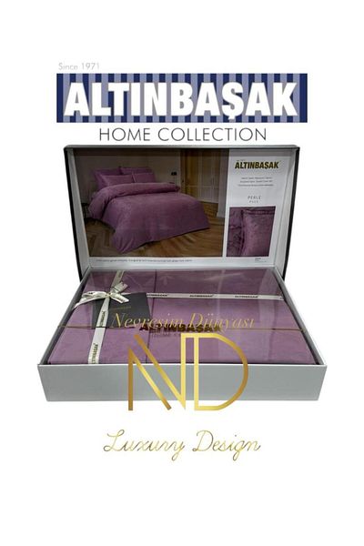 Altınbaşak Σετ Παπλωματοθήκη Ζακάρ Σατέν Διπλό
