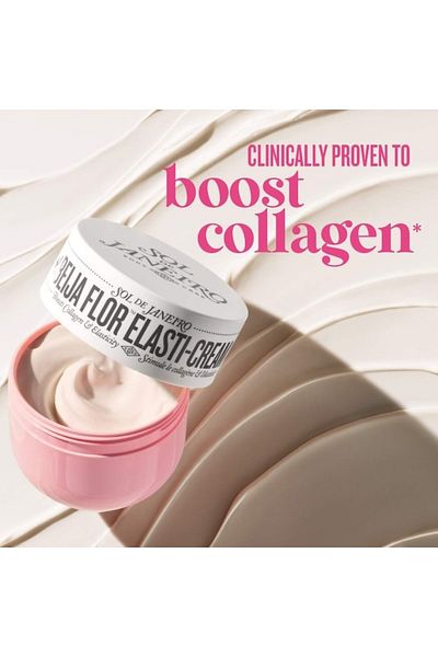 Sol De Janeiro Beija Flor Elasti-Cream 75ml – Powerful Elasticity-Boosting Body Cream with Plant-Based Collagen