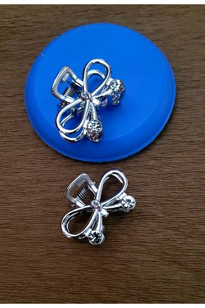 GÜLPEŞE Pachet de 2 închizătoare de zăvor din metal minimal de culoare argintie