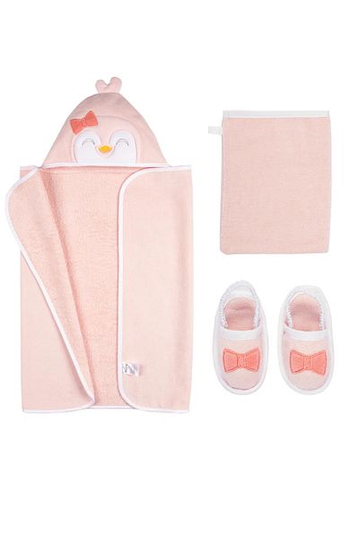 Miny Center Baby Girl Towel Set of 3
