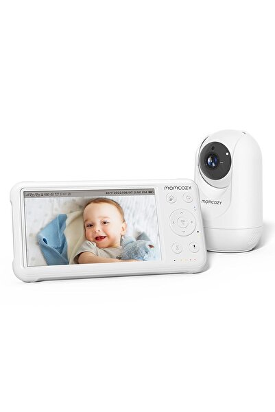 Momcozy 5" 1080P HD Bebek Kameralı Monitör, 360° Görüş Açısı, Gece Görüşü, VO...