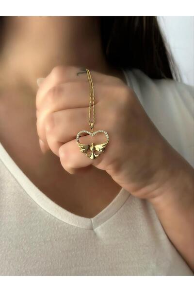 MyladyAccessoriess سلسلة خاصة من حجر الزركون مفصلة على شكل قلب داخل قلادة من ...