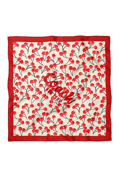 nehir eşarp Cherry Pattern Bandana Scarf 50 X 50 cm