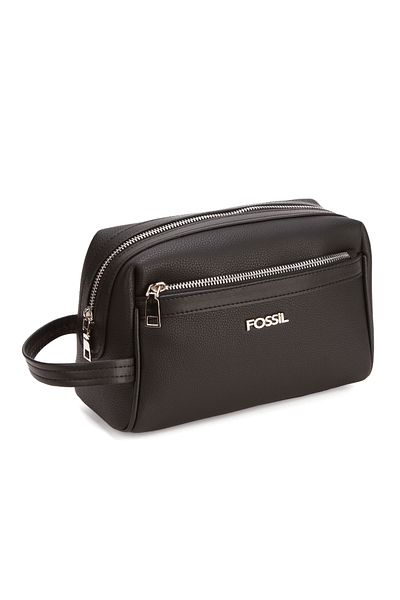 Fossil 2063 Vegan Δερμάτινη τσάντα χειρός τσάντα χαρτοφυλακίου ΜΑΥΡΗ
