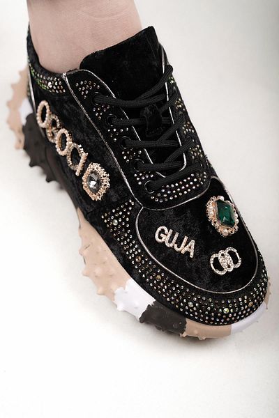 Guja PANTOFI SPORT LUİSA ORIGINALI DE DAMA NEGRU - SERIE SPECIALA DETALII PIETRE