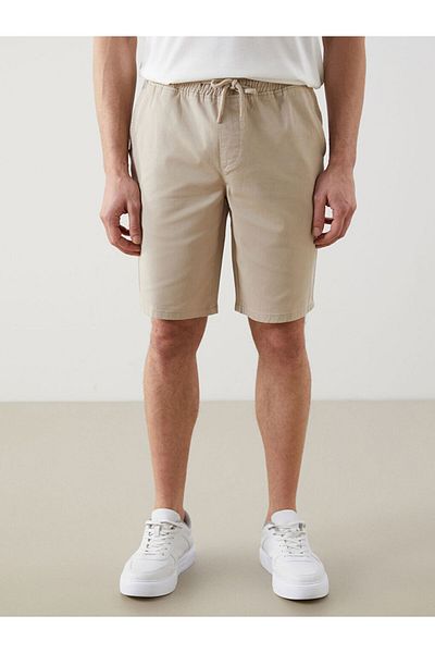 LC Waikiki Lcw Eco Beige Standard Mold Men's Shorts