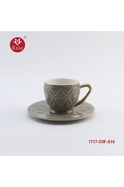 Rose CR-1717-COF-A16 - Turkish Coffee Cups