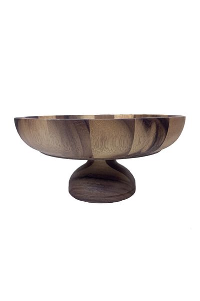 Billi Natural Thai Wood Fruit Serving Bowl