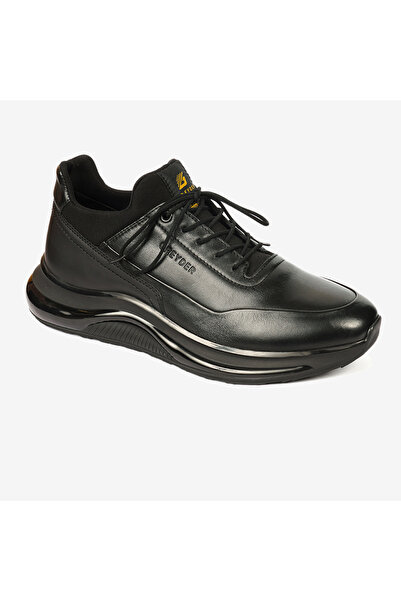 Greyder Чоловічі чорні спортивні черевики з натуральної шкіри великого розмір...