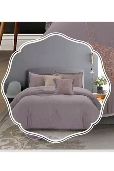 smart home Embroidered two-sided quilt set, two-sided mattress, consisting 6 pieces, 100% microfiber, 240x260cm