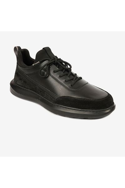 Greyder Pantofi negri din piele naturală pentru bărbați 4K1UA17840