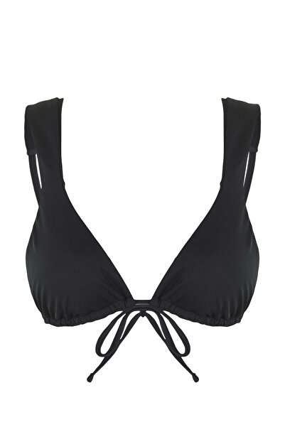 Trendyol Collection Black Triangle Bikini Top Tbess25Bu00057