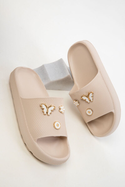 SOHO Béžovo-béžové dámské pantofle 20446