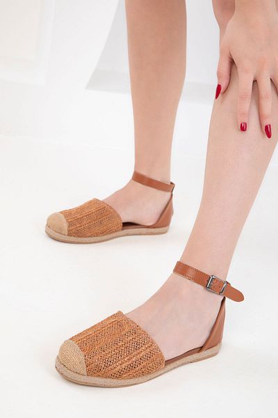 SOHO Tan Wicker Women's Sandals 20453