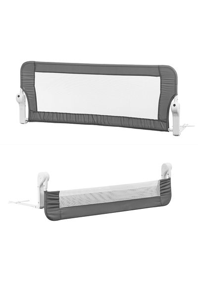 Babyjem Gray-White Bed Barrier 120X50 cm