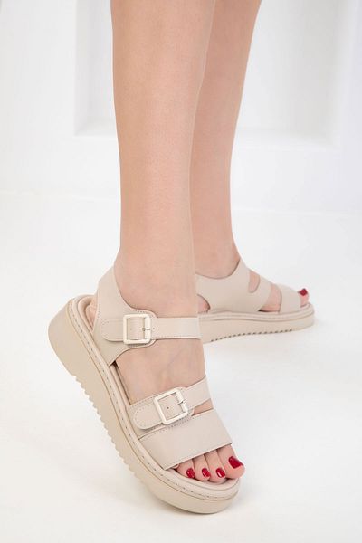SOHO Beige Women's Sandals 20463