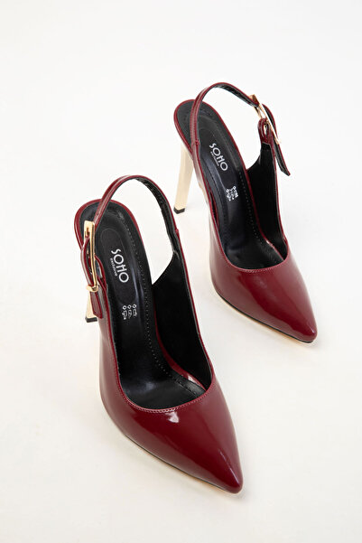 SOHO Bordo Rugan Kadın Klasik Topuklu Ayakkabı 20447