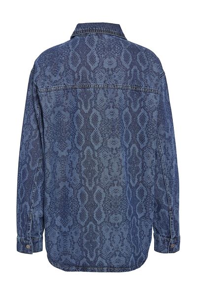 Noisy May Nmalva Denim Snake Shacket - Az351Mb