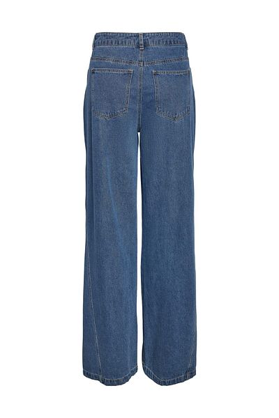 Noisy May Blugi din denim verde mediu pentru femei/fete