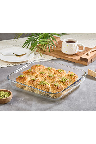 SELKA HOME Kare Fırın Kabı Borcam